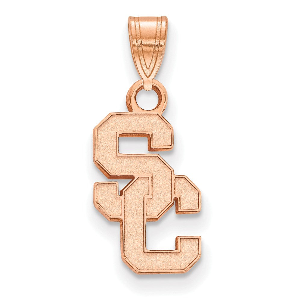 14k Rose Gold University of Southern California S-C Small Pendant