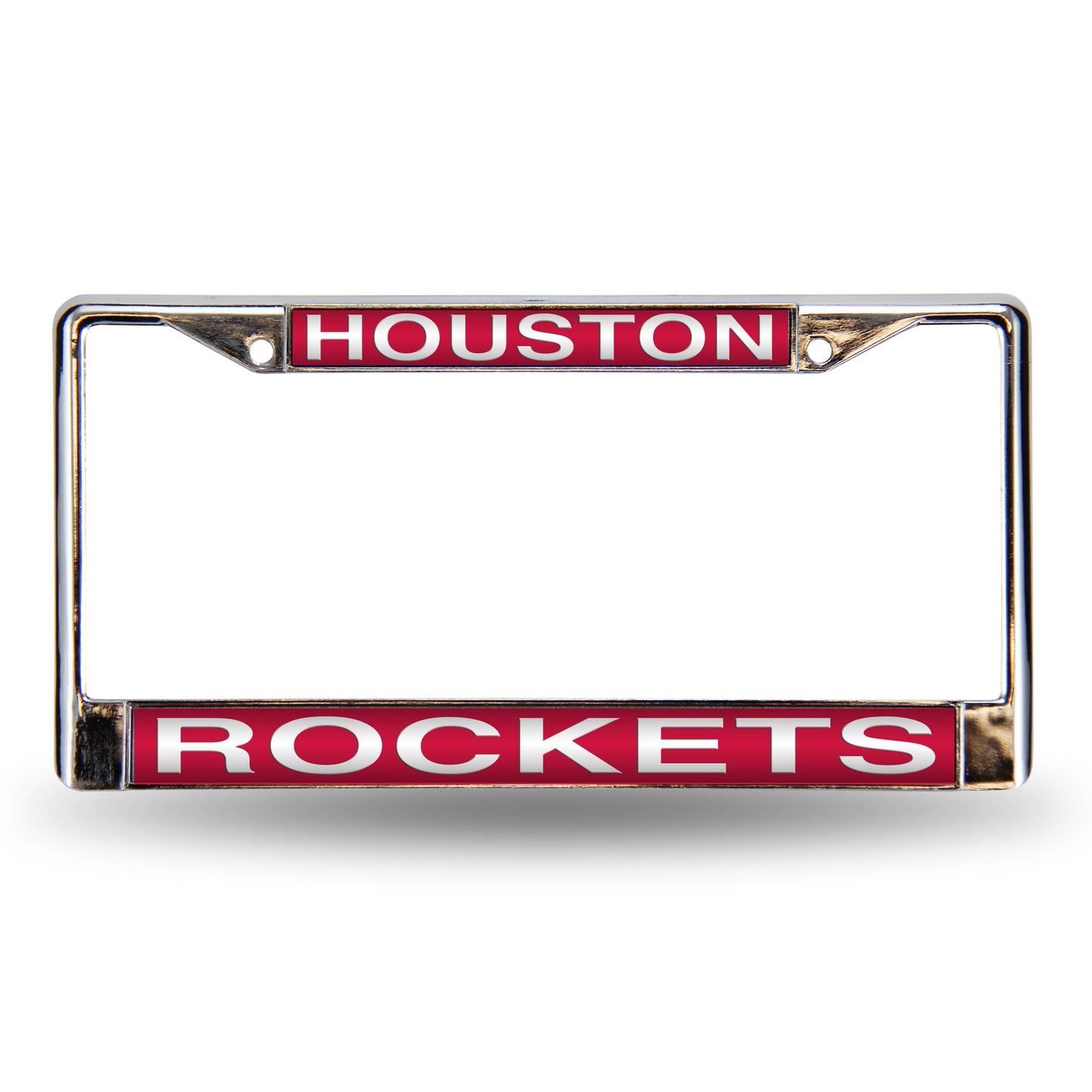 Houston Basketball Rocket's Chrome Metal Laser Cut License Plate Frame
