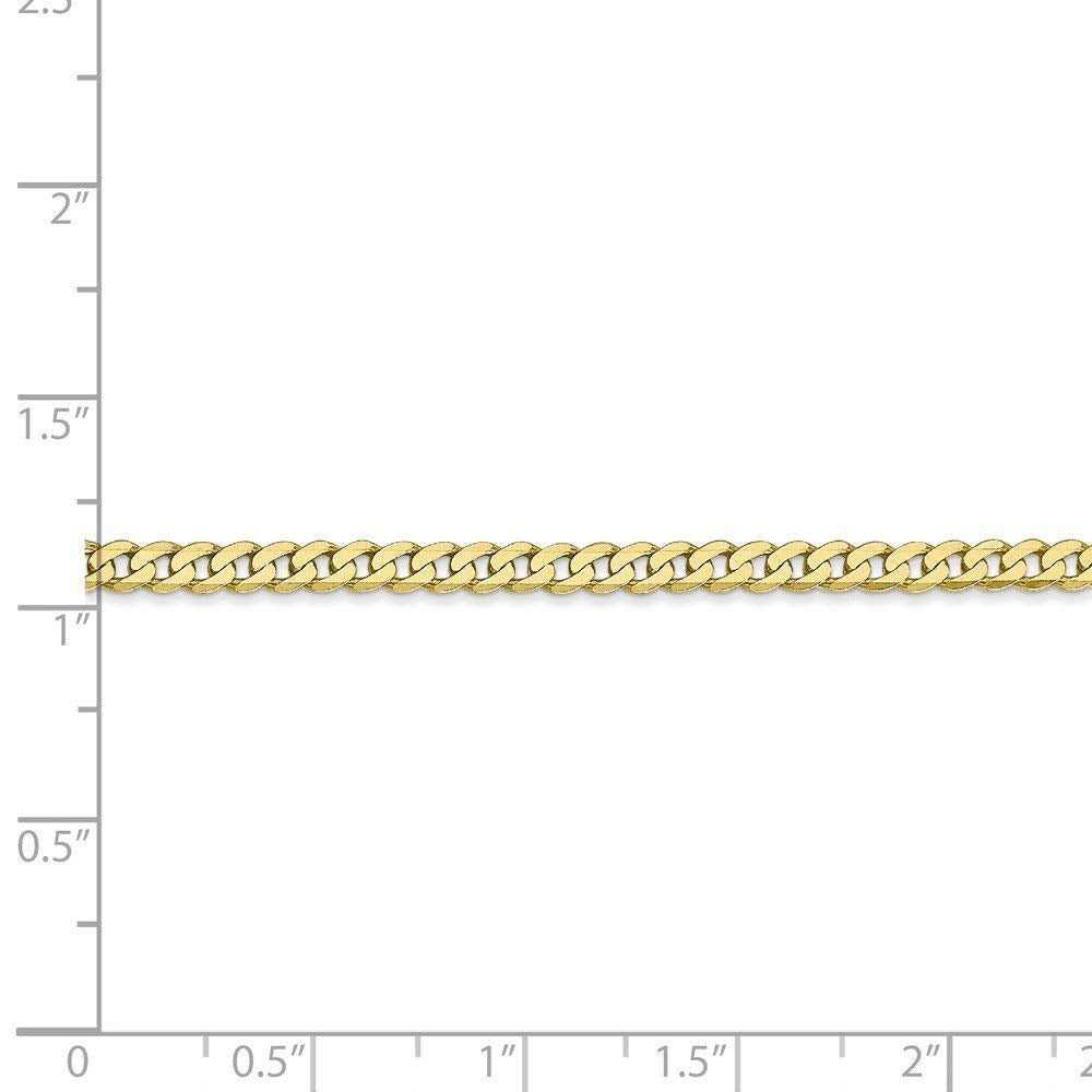 10k 2.9mm Flat Beveled Curb Chain