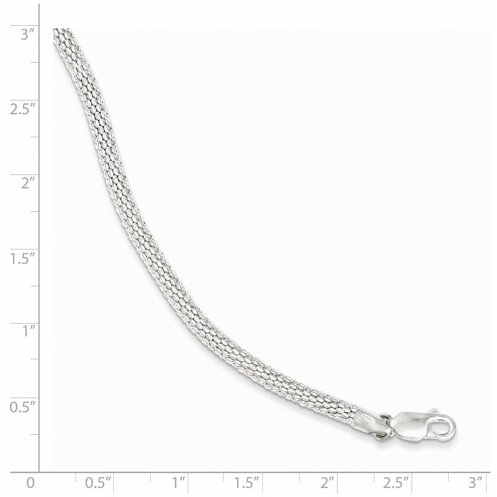 Sterling Silver Fancy 3.50mm Bracelet 7.5 inches