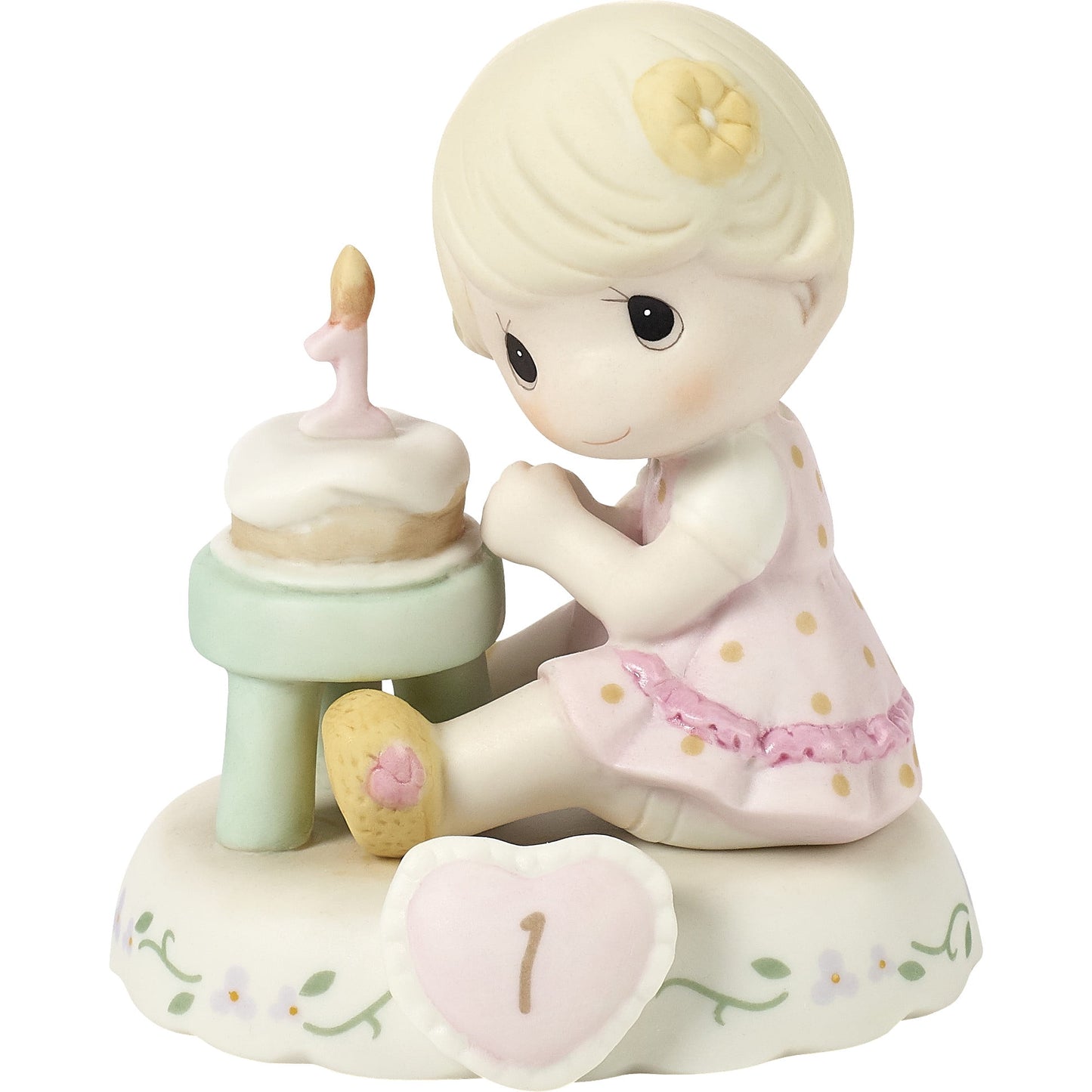 Precious Moments Growing In Grace Age 1 Blonde Girl Figurine, Count 1
