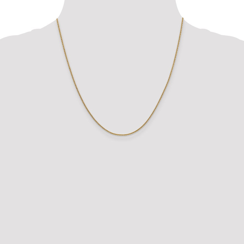 18k Yellow Gold  1.35mm 20in. Cable Chain