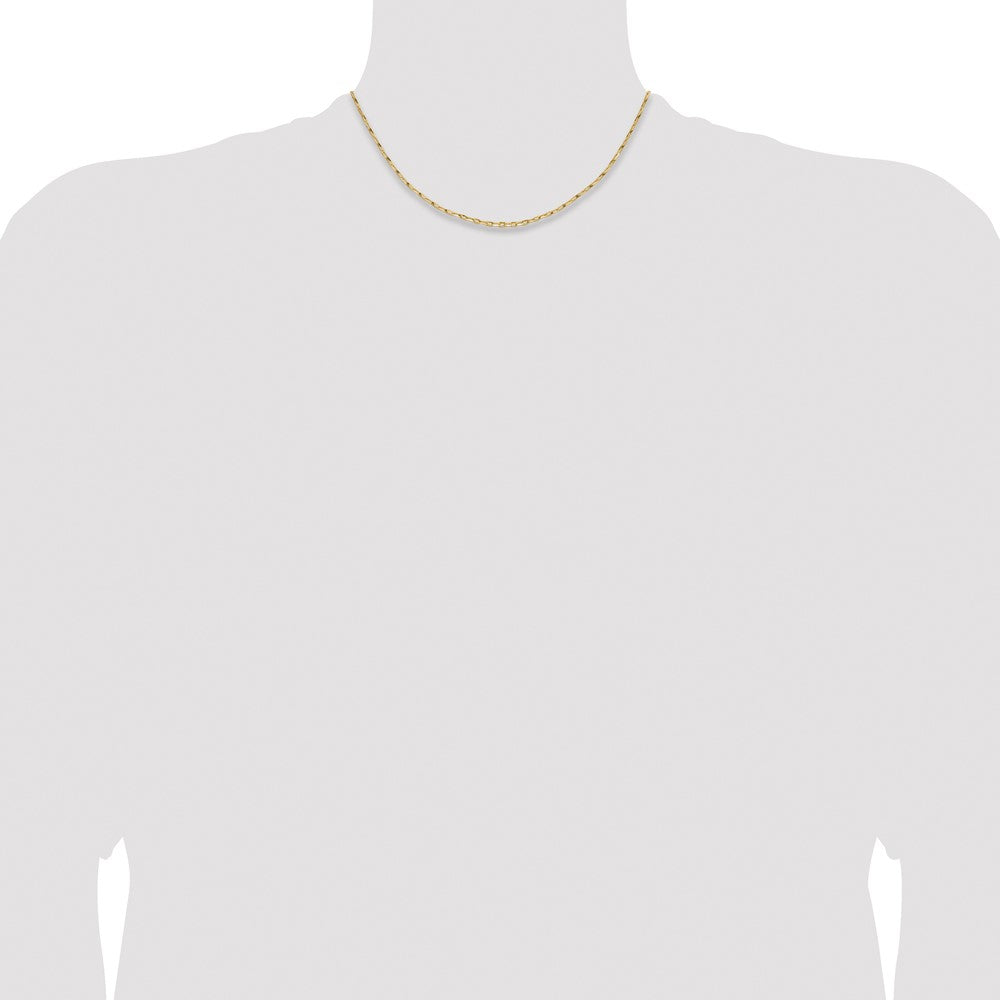 14K 1.75mm D/C Open Long Link Cable Chain