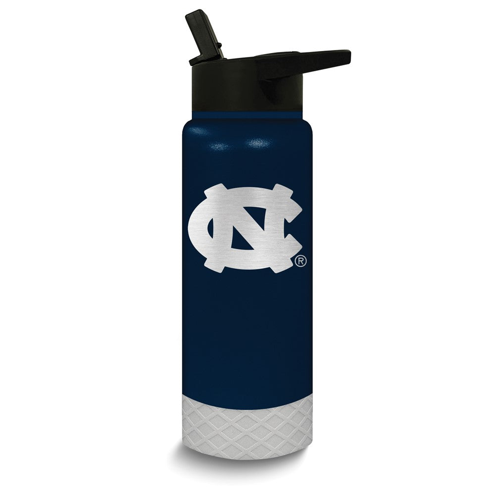 Collegiate University of North Carolina Stainless Steel Silicone Grip 24 oz. Water Bottle