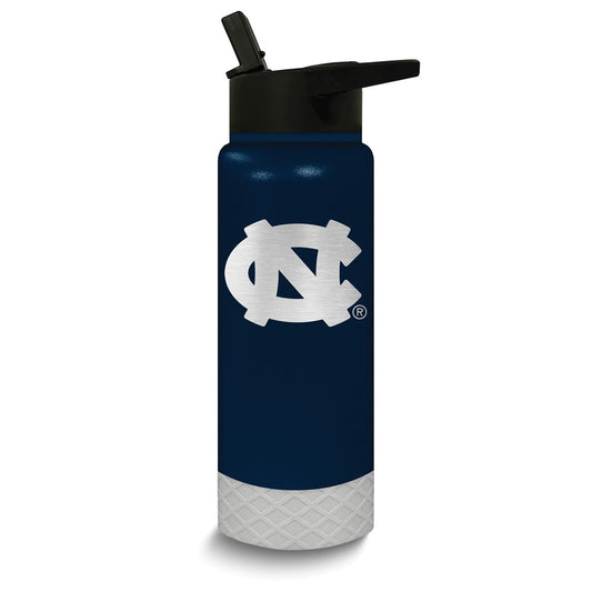Collegiate University of North Carolina Stainless Steel Silicone Grip 24 oz. Water Bottle