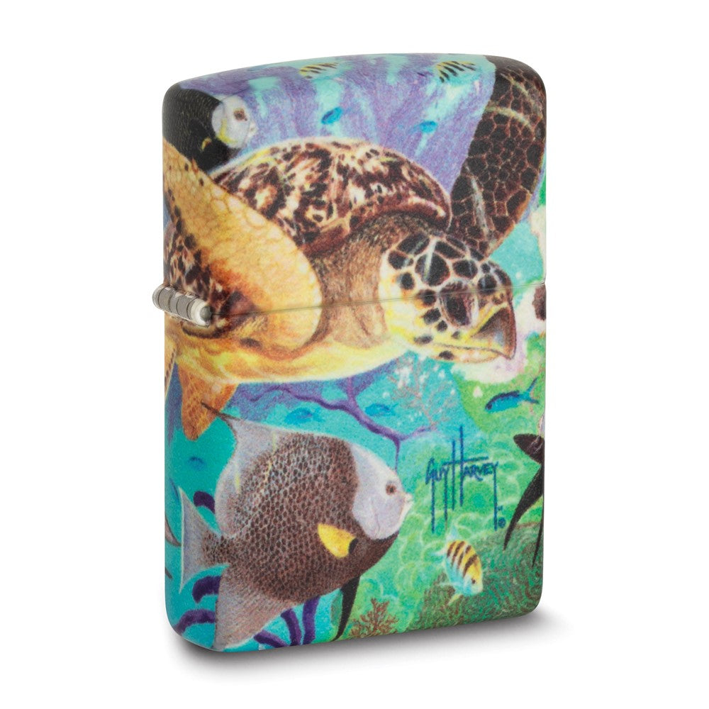 Zippo Glow In The Dark Guy Harveys Full House Ocean Wildlife 540 Color Lighter