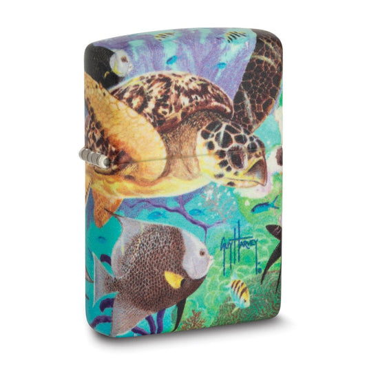 Zippo Glow In The Dark Guy Harveys Full House Ocean Wildlife 540 Color Lighter