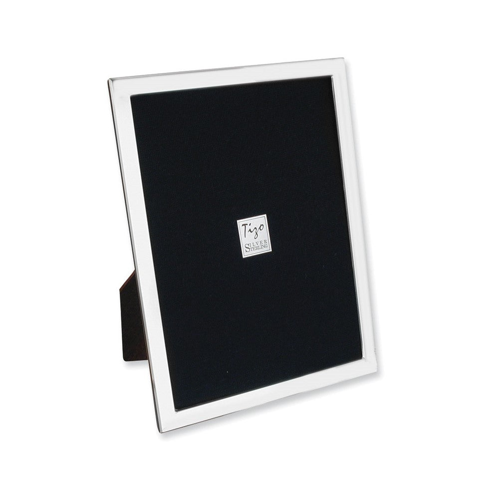 925 Sterling Silver Tarnish Resistant 5x7 Photo Frame with Finished Wood Back