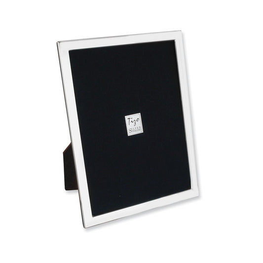 925 Sterling Silver Tarnish Resistant 5x7 Photo Frame with Finished Wood Back