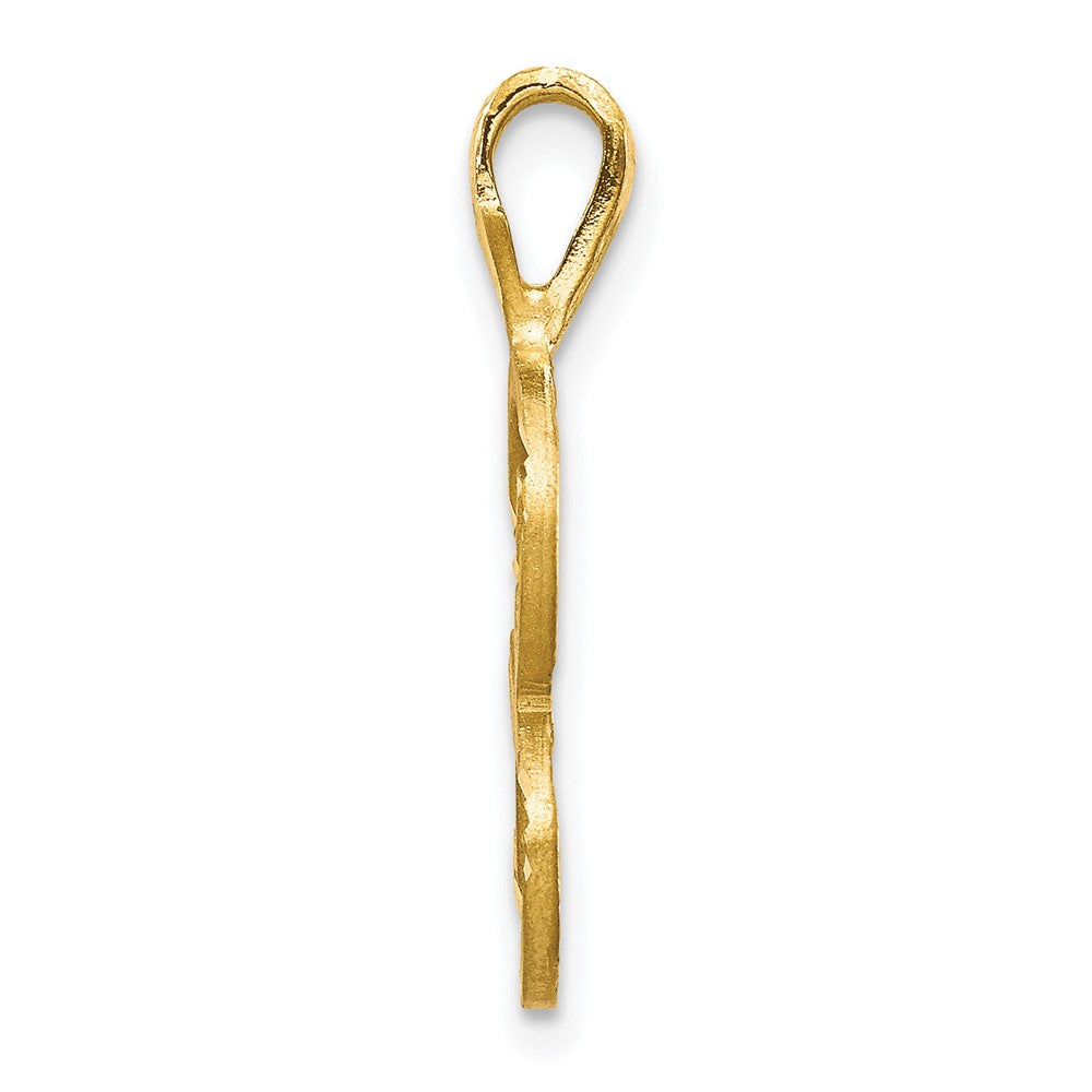 10k Initial S Pendant