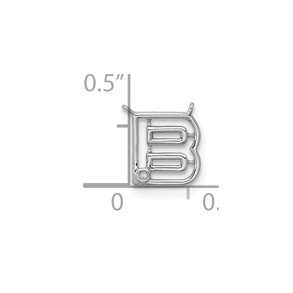 Stella & Dot 10kw Diamond Initial B Charm Element