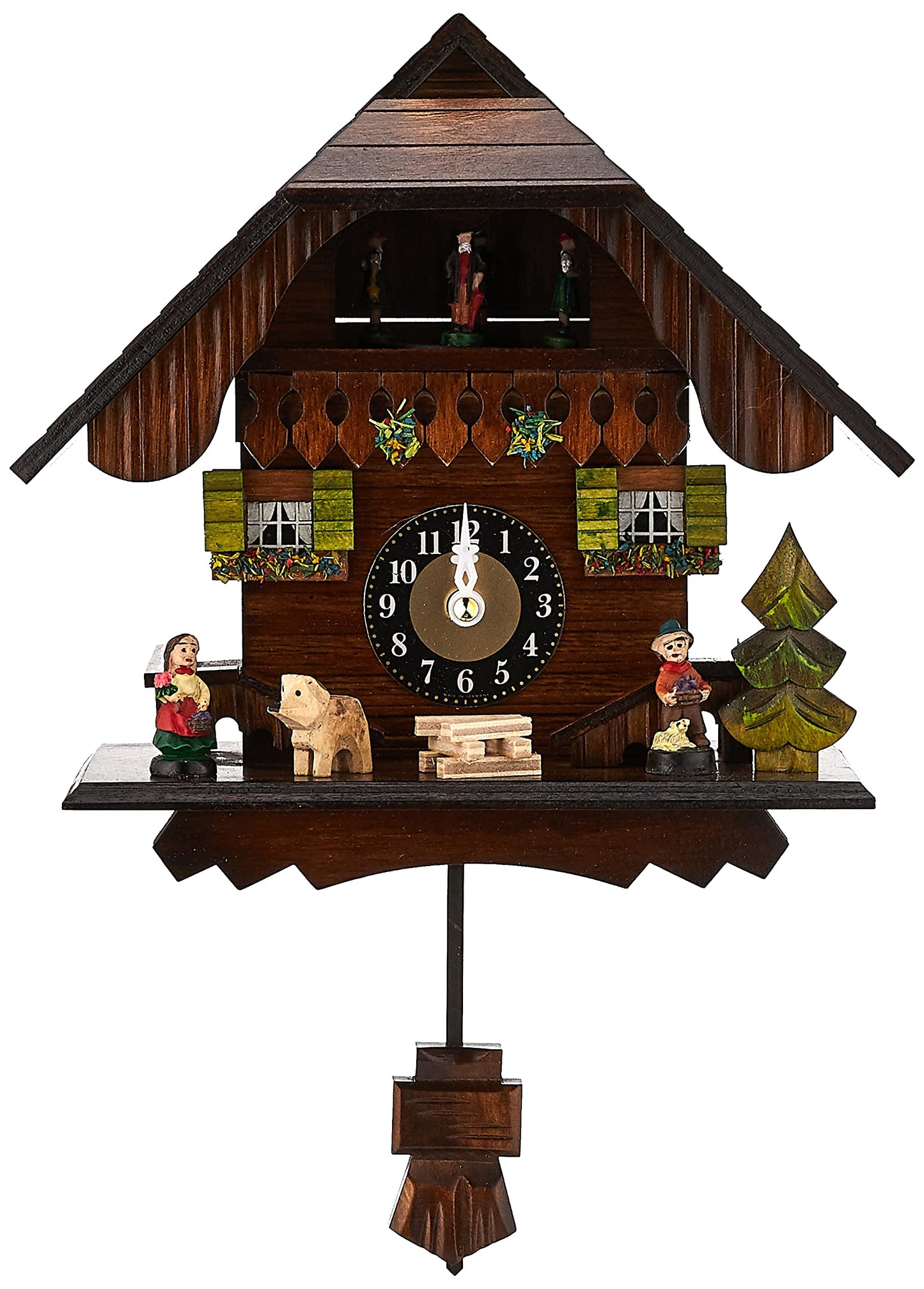 River City Clock Brown Analog Cuckoo Clock, 83-07QPT