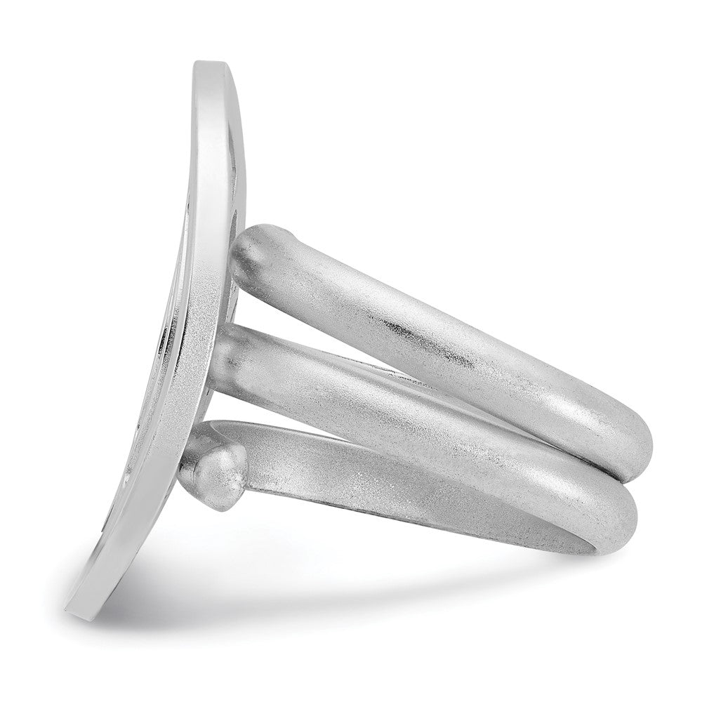 Sterling Silver Fancy Circle Design Ring
