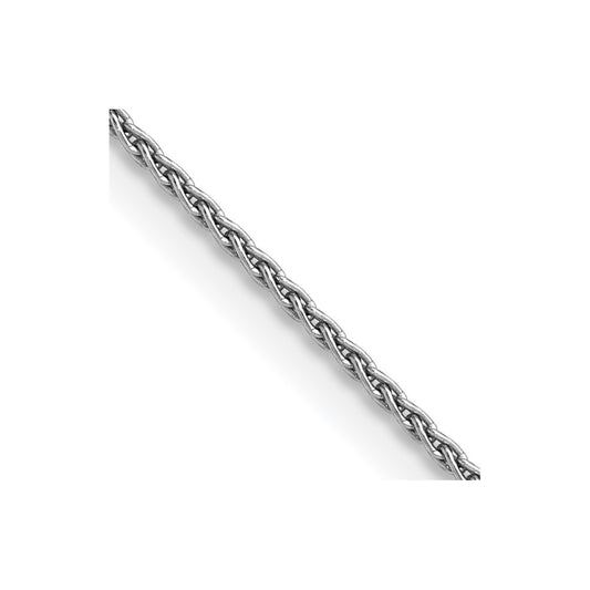 14K White Gold 24 inch 1.5mm Parisian Wheat with Lobster Clasp Chain