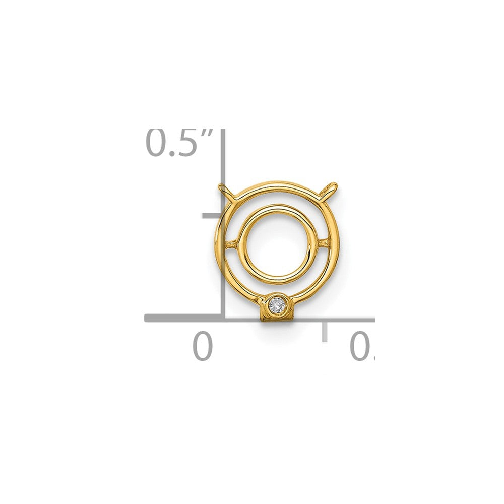 Stella & Dot 10ky Diamond Initial Q Charm Element