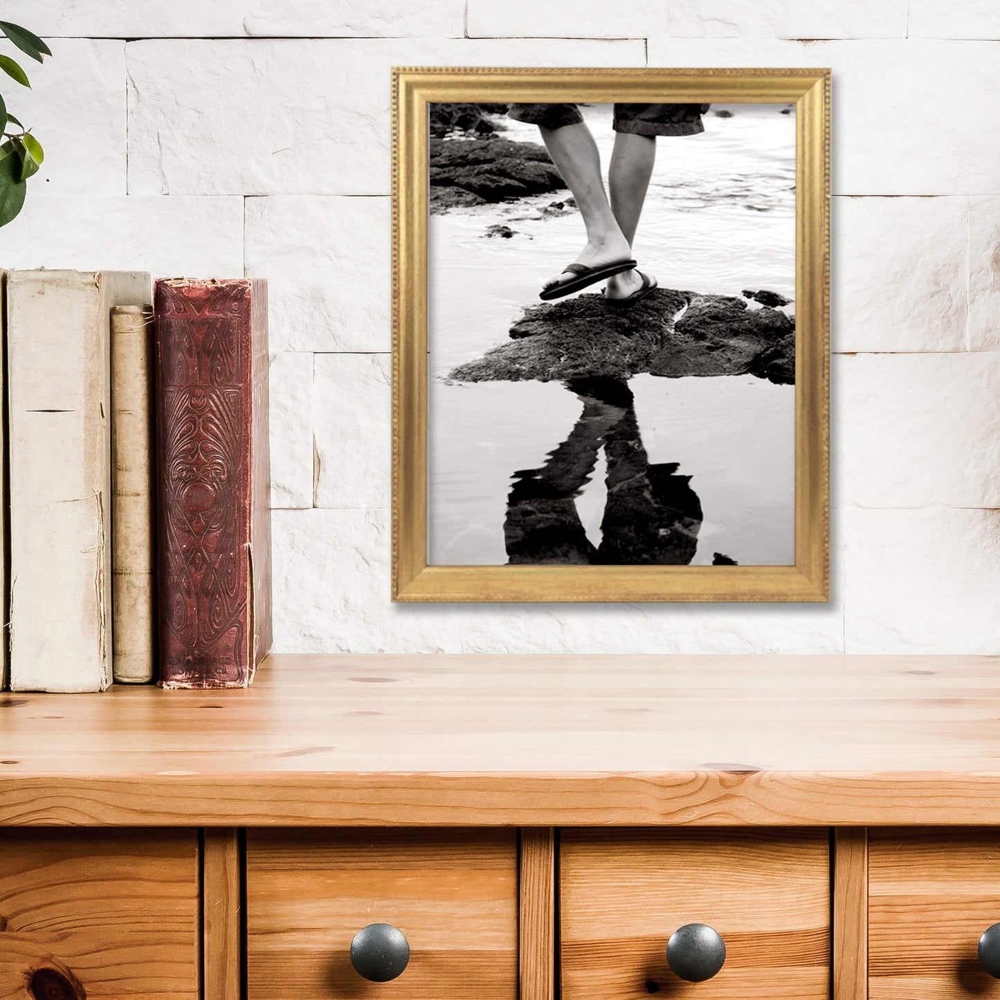 8" x 10" Burnished Gold Picture Frame - Classic Bead Border