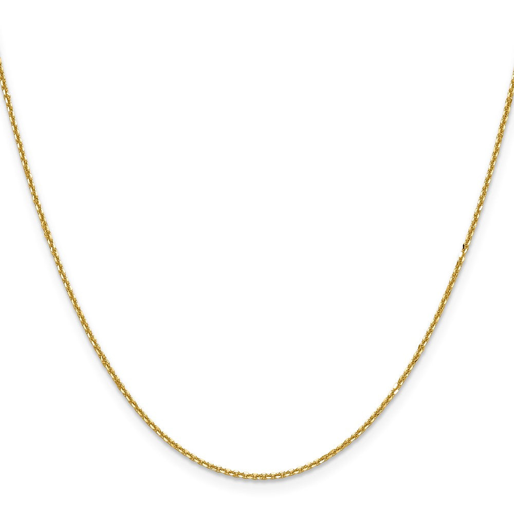 14K 1.25mm D/C Round Cable Chain