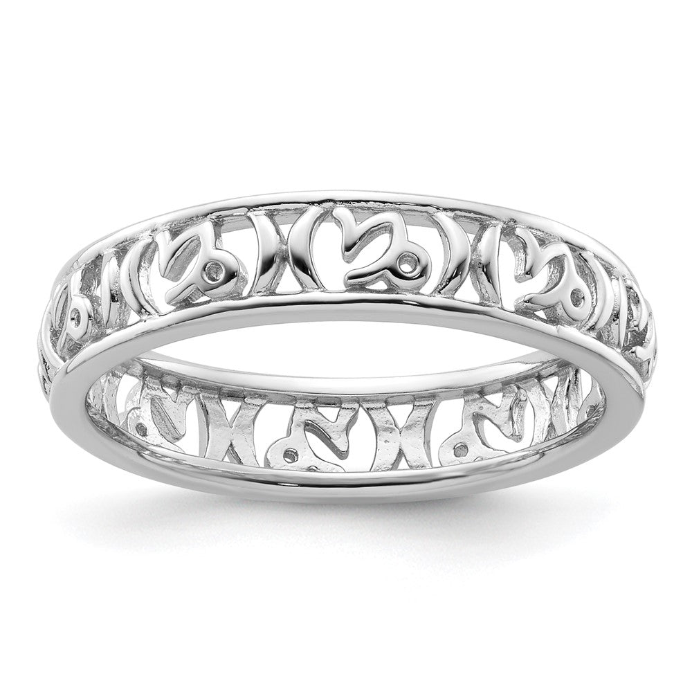 Sterling Silver Stackable Expressions Capricorn Zodiac Ring Size -9
