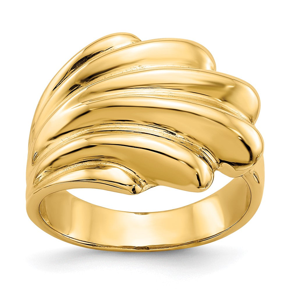 14k High Polished Dome Ring Size 6