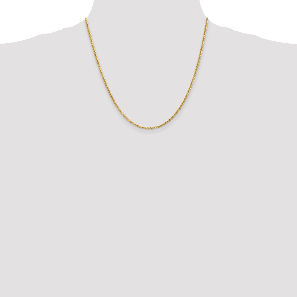 10k 2.25mm Regular Rope Chain