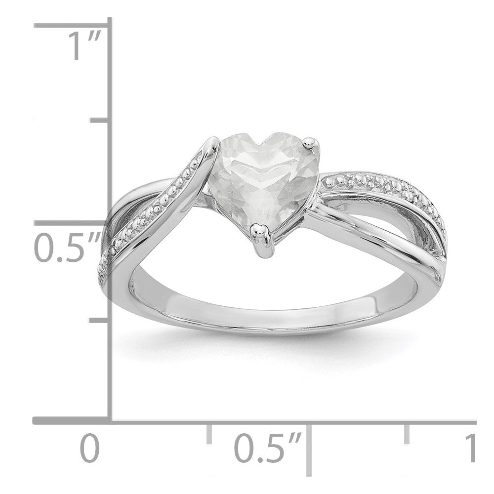 Sterling Silver Diamond Semi-Mount Ring