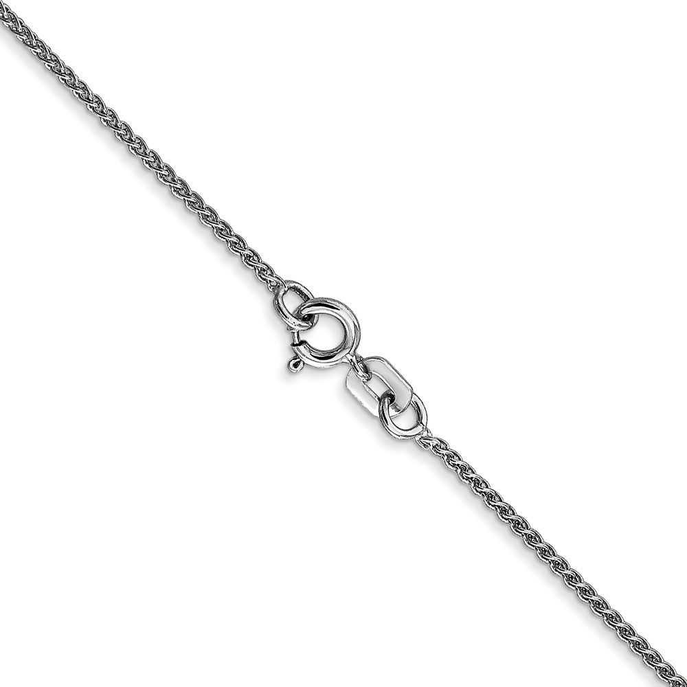 14k WG 1.05mm Spiga with Spring Ring Clasp Chain