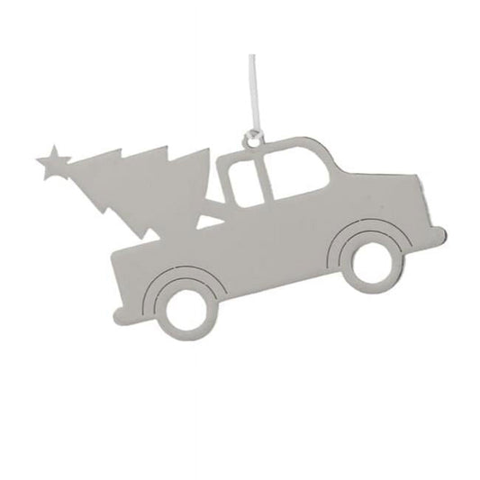 Creative Gifts 018846 Truck Tree Ornament with White Tassel