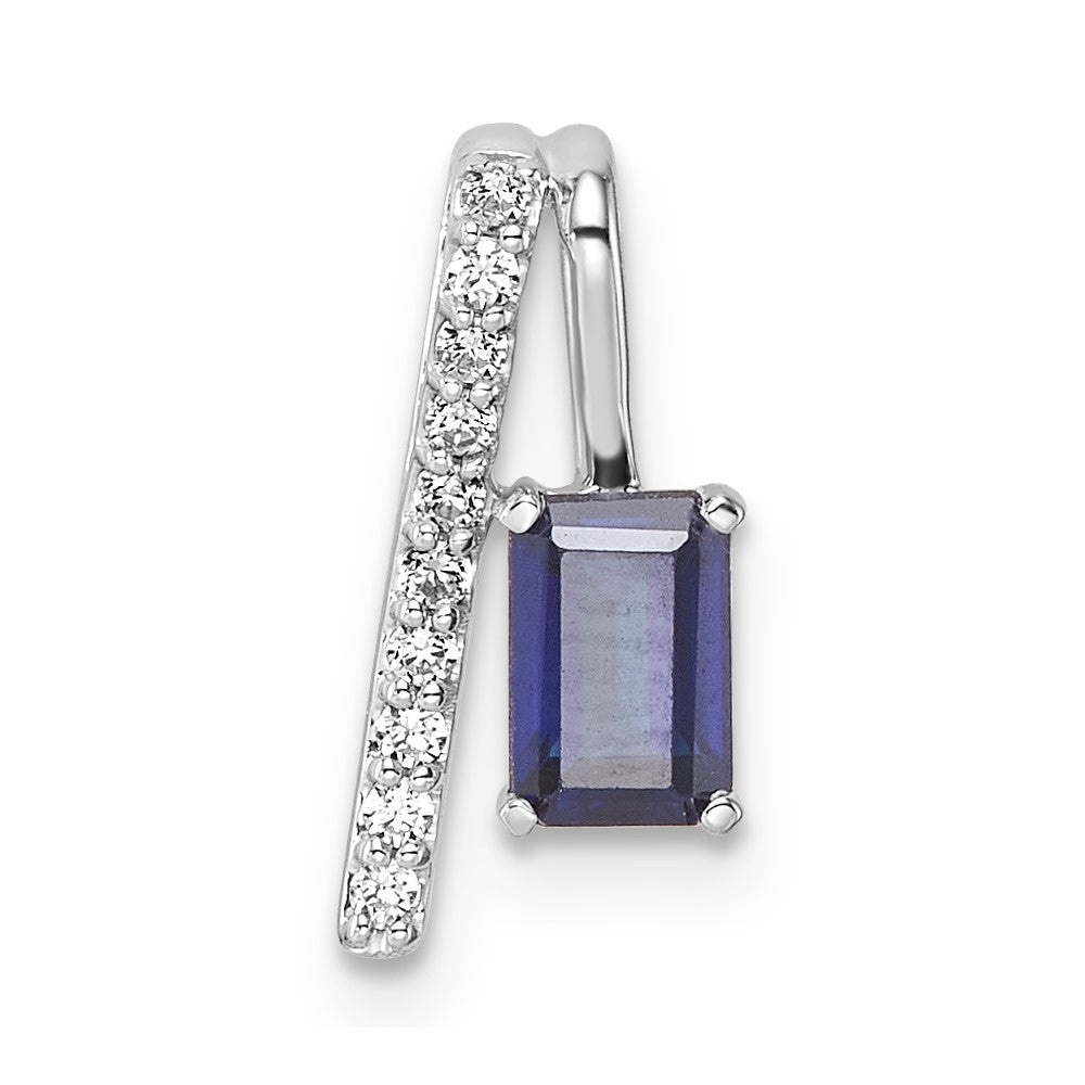10kw Created Alexandrite & Lab Grown VS/SI+ G+ Dia Fashion Pendant
