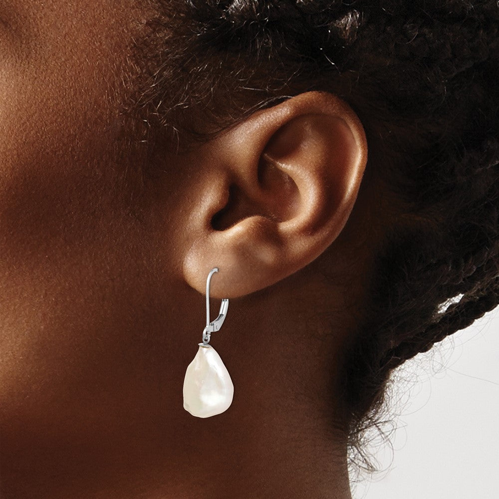 Cheryl M Sterling Silver Rhodium-plated with Gold-plated Accent XO Brilliant-cut 6.5mm CZ Stud Post Earrings