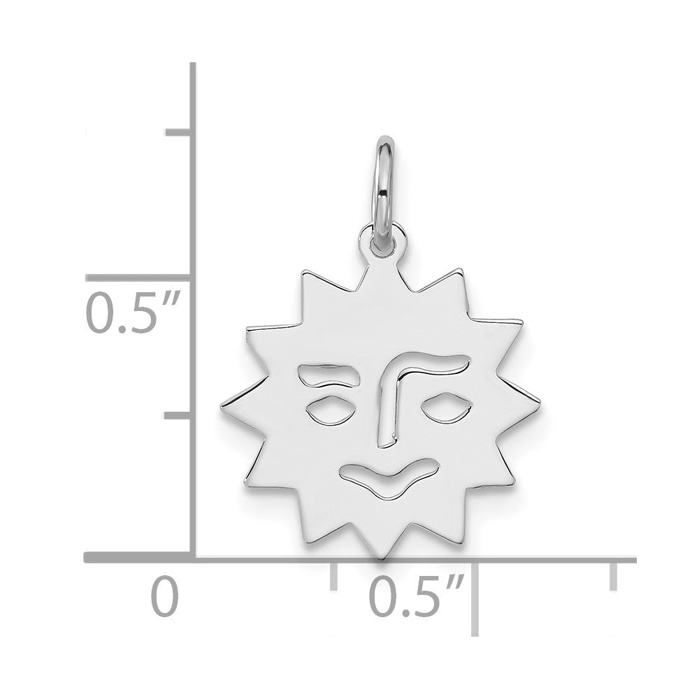 Sterling Silver Sun Charm