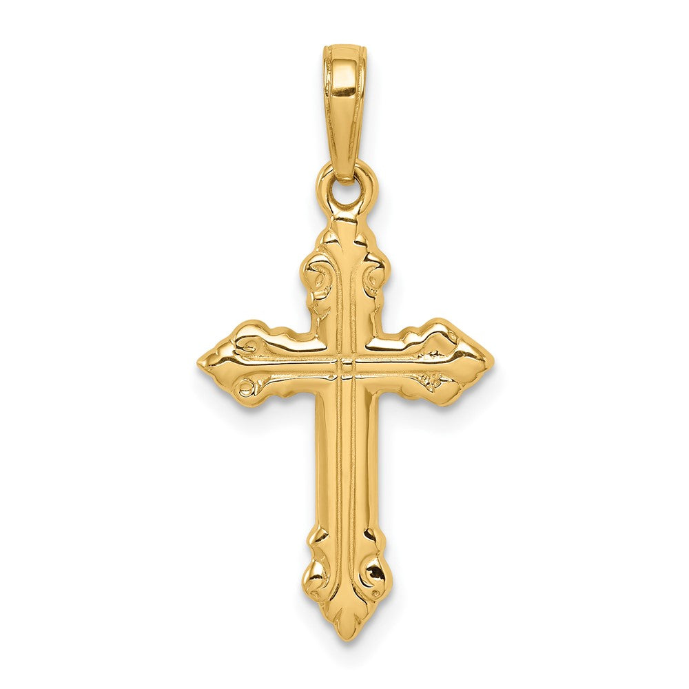 10K Cross Pendant Yellow Gold
