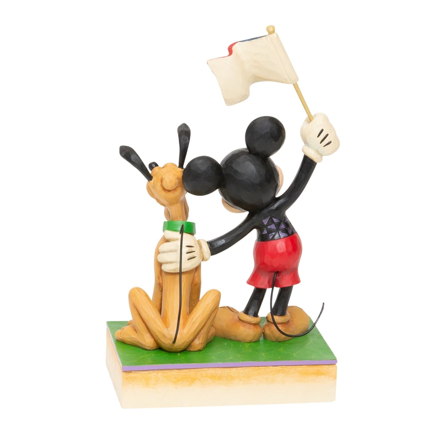 Enesco Disney Traditions by Jim Shore Mickey and Pluto Patriotic Figurine