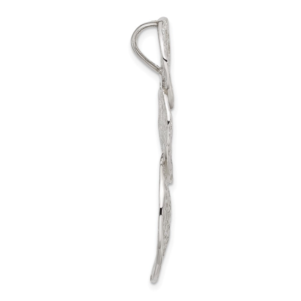 Sterling Silver Textured Circles Slide