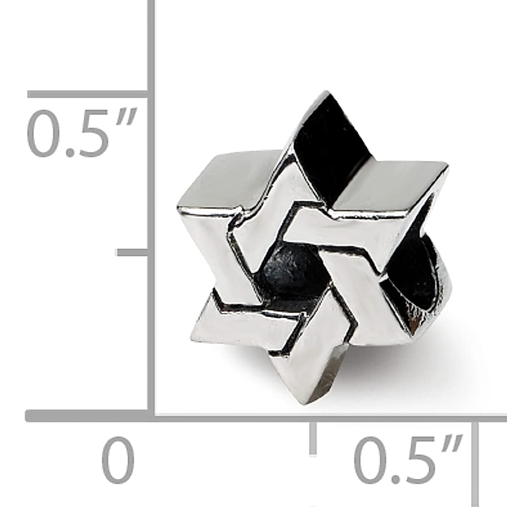 Sterling Silver Reflections Star of David Bead