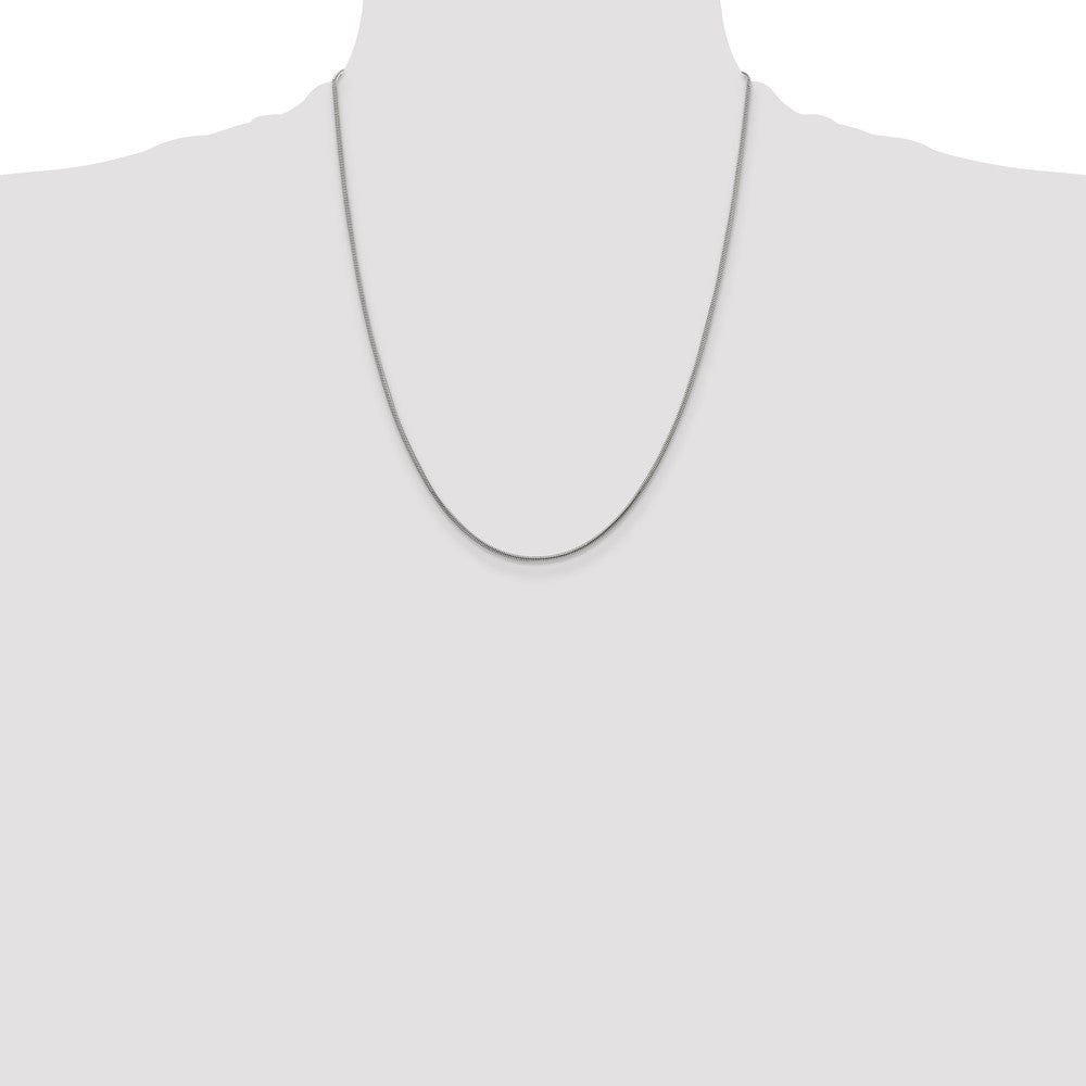 Sterling Silver 1.2mm Snake Chain 22 Inches