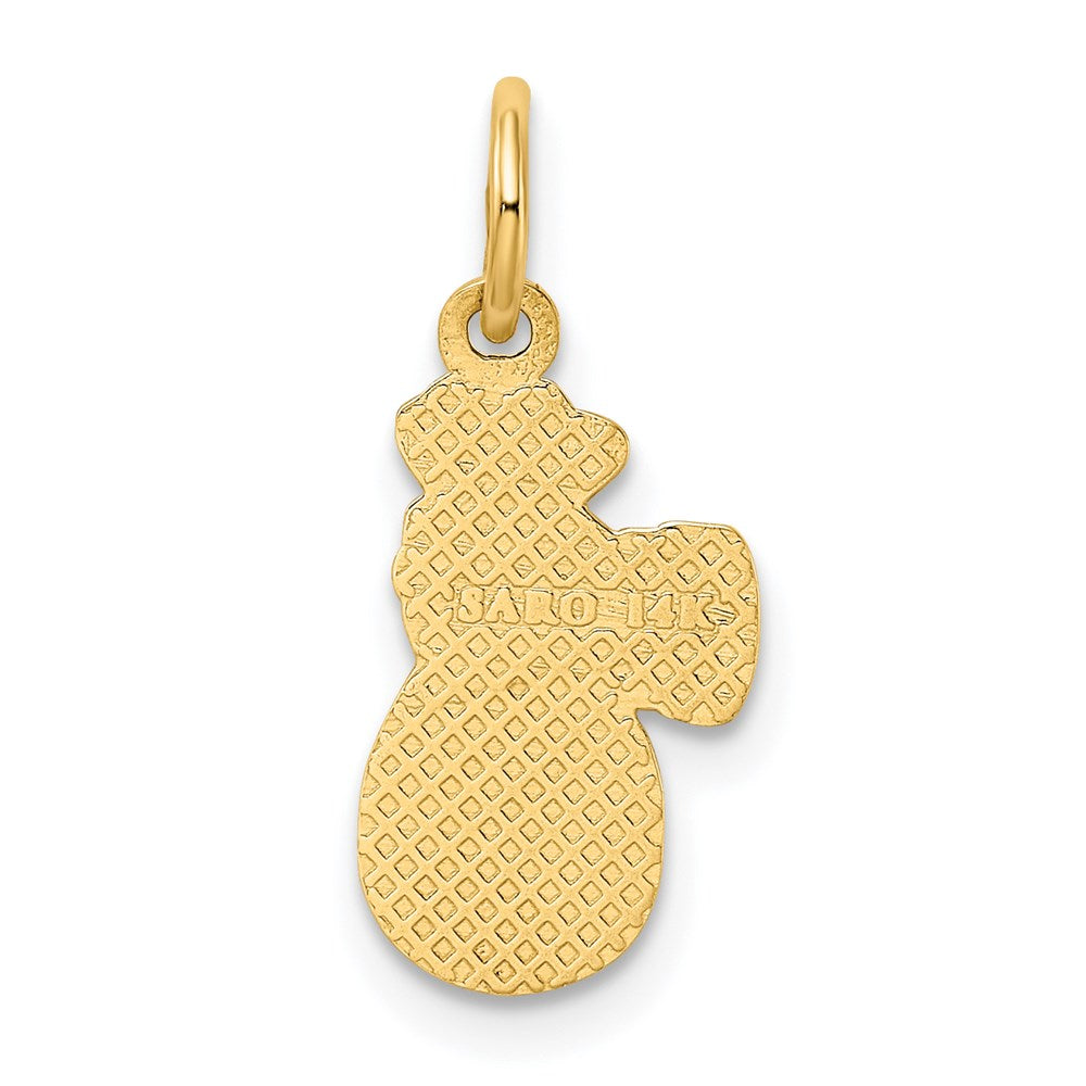 14k Money Bag Charm Yellow Gold