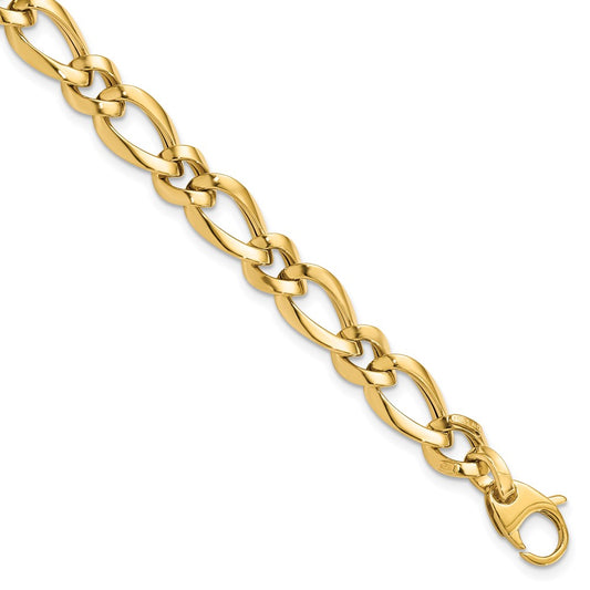 14K Polished Fancy Link 7.5in Bracelet 7.5  inches