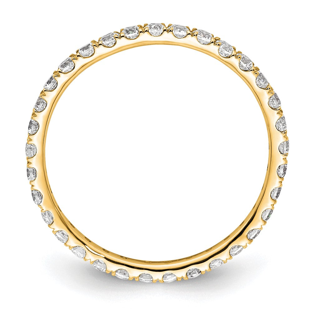 True Origin 14k 1/2 carat Lab Grown Diamond VS  D E F  Size 4 Eternity Band