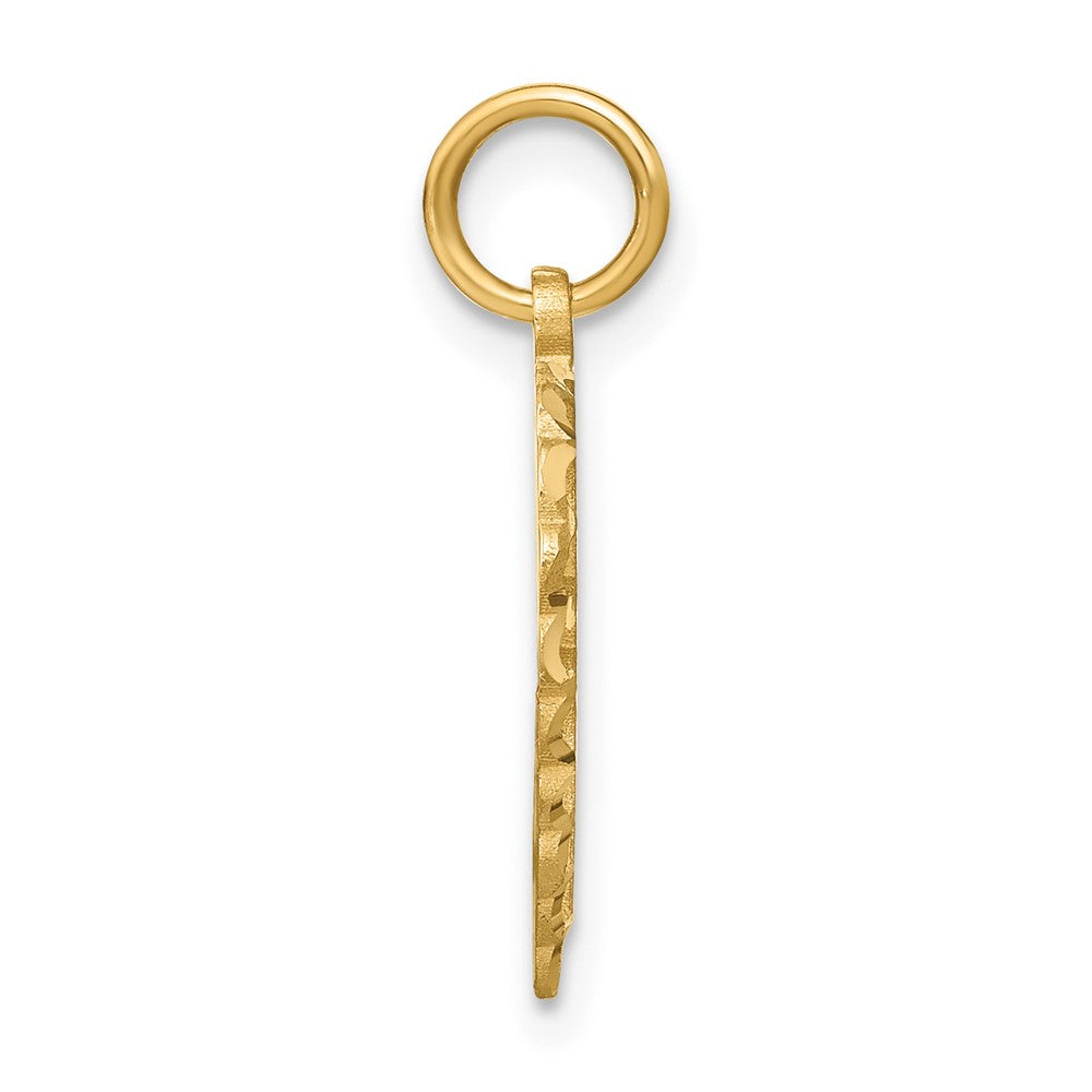10k  Gold Initial I Charm