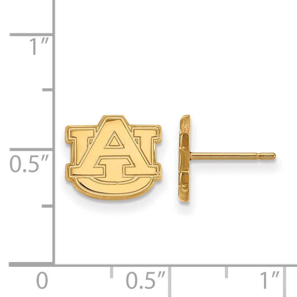 Women's Auburn Tigers Gold Plated XS Post Earrings