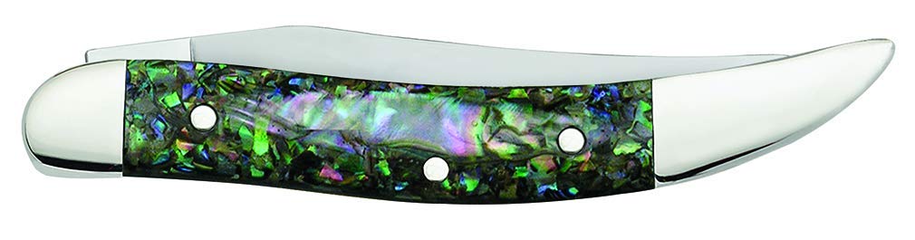 Case XX Knives Genuine Abalone Tiny Toothpick Pocket Knife
