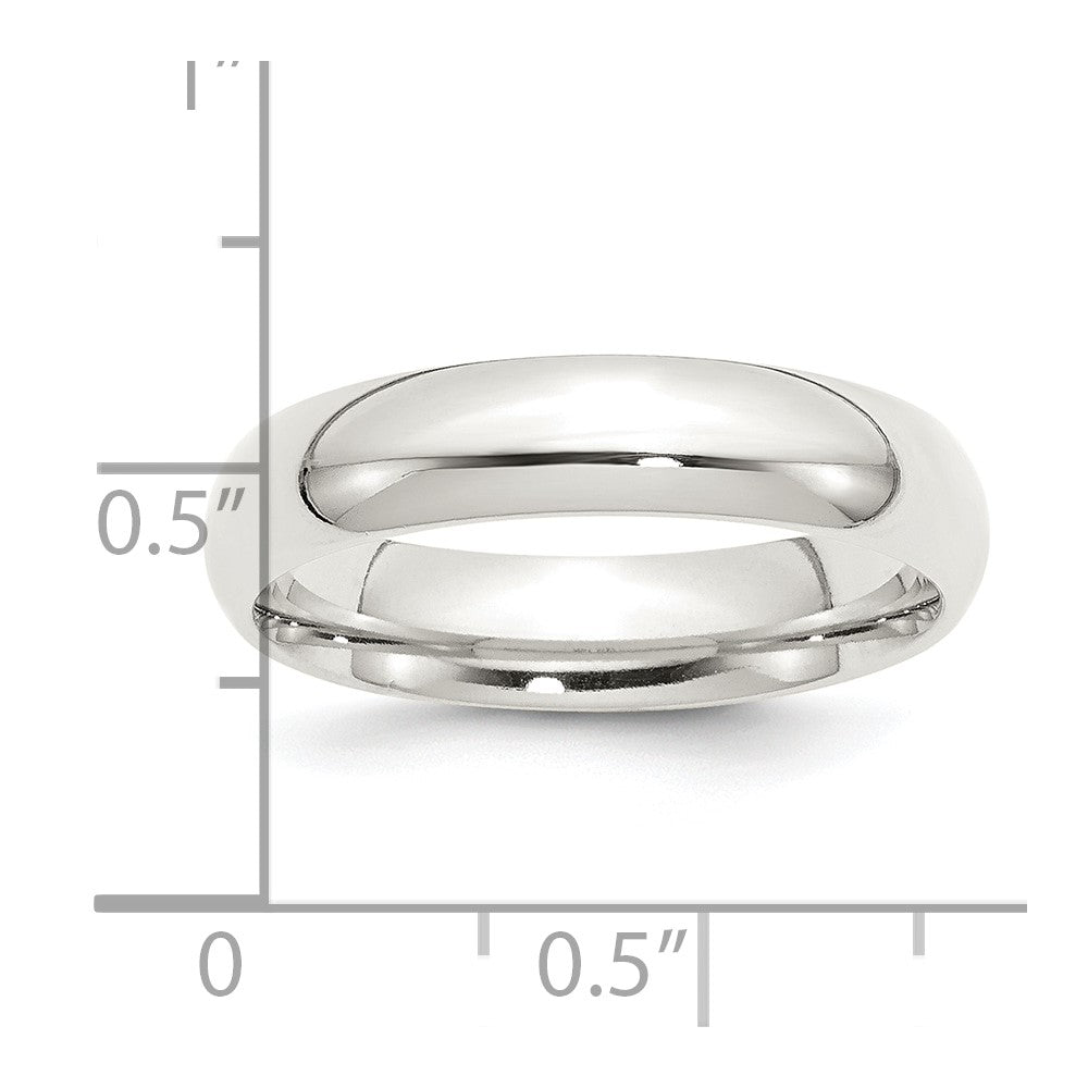 Sterling Silver 5mm Comfort Fit Size 5.5 Band