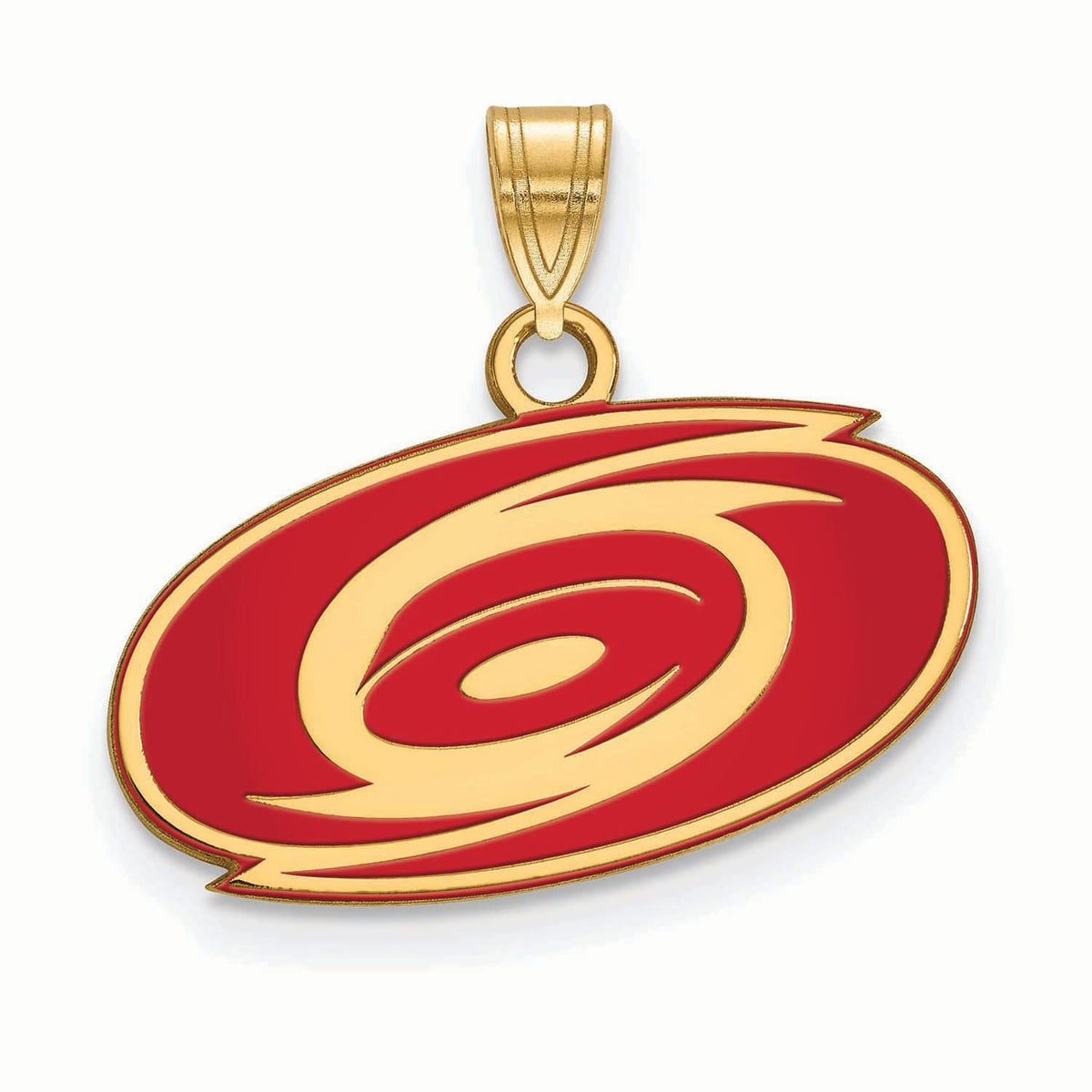 Women's Carolina Hurricanes Gold Plated Small Enamel Pendant