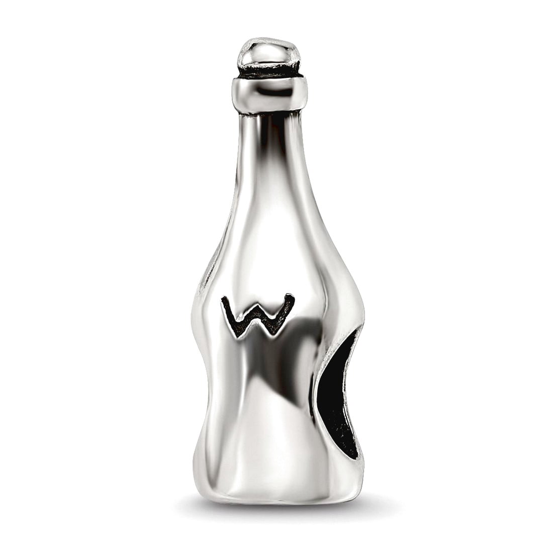 Sterling Silver Reflections Wine/Champagne Bottle Bead
