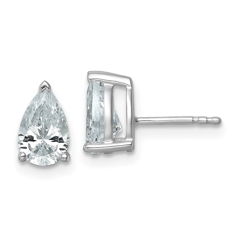 14kw Pear 8x5mm Post Earring Mountings