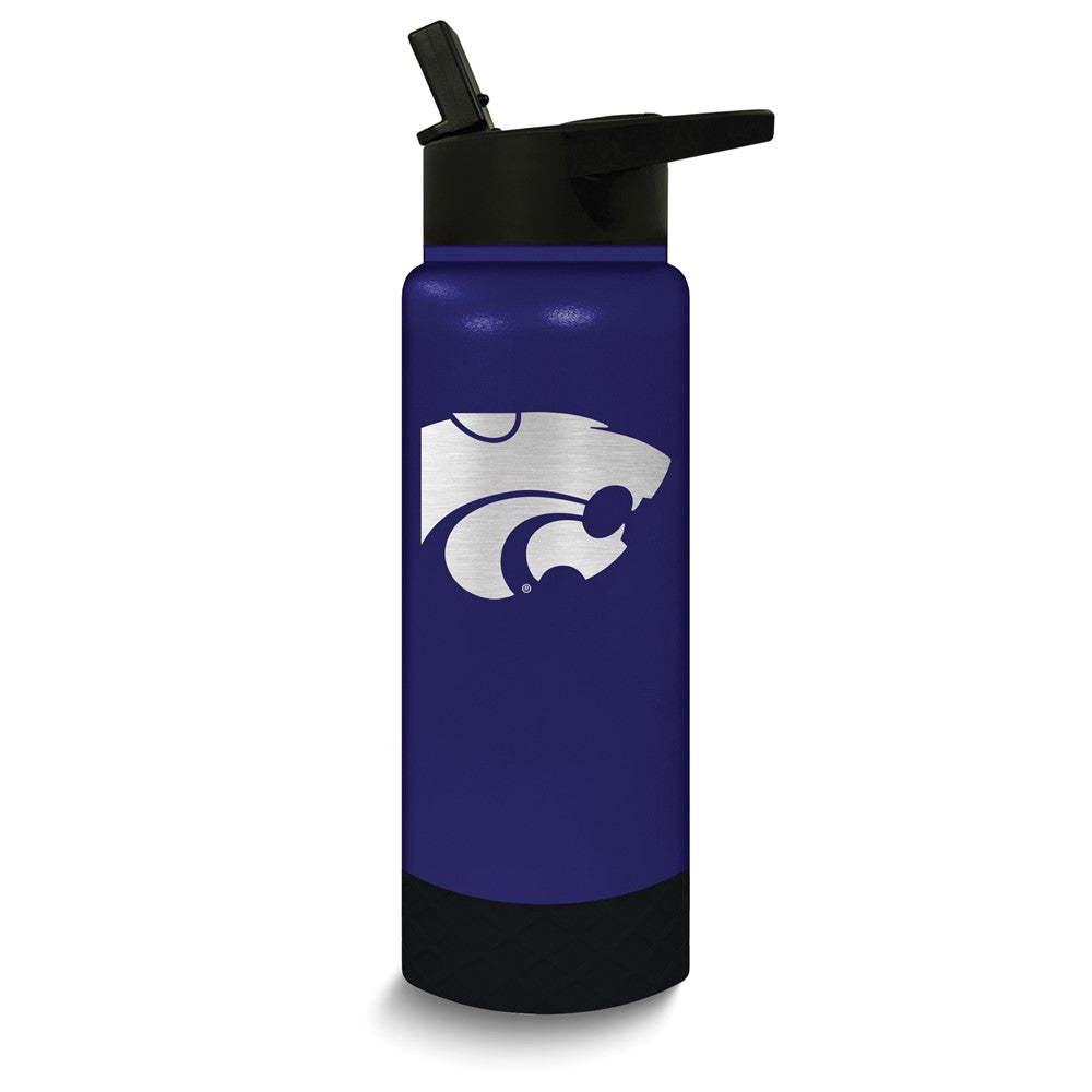 Collegiate Kansas State University Stainless Steel Silicone Grip 24 oz. Water Bottle