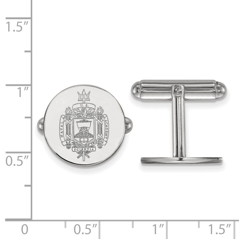Men's U.S. Naval Academy Sterling Silver U.S. Naval Academy Crest Cuff Links