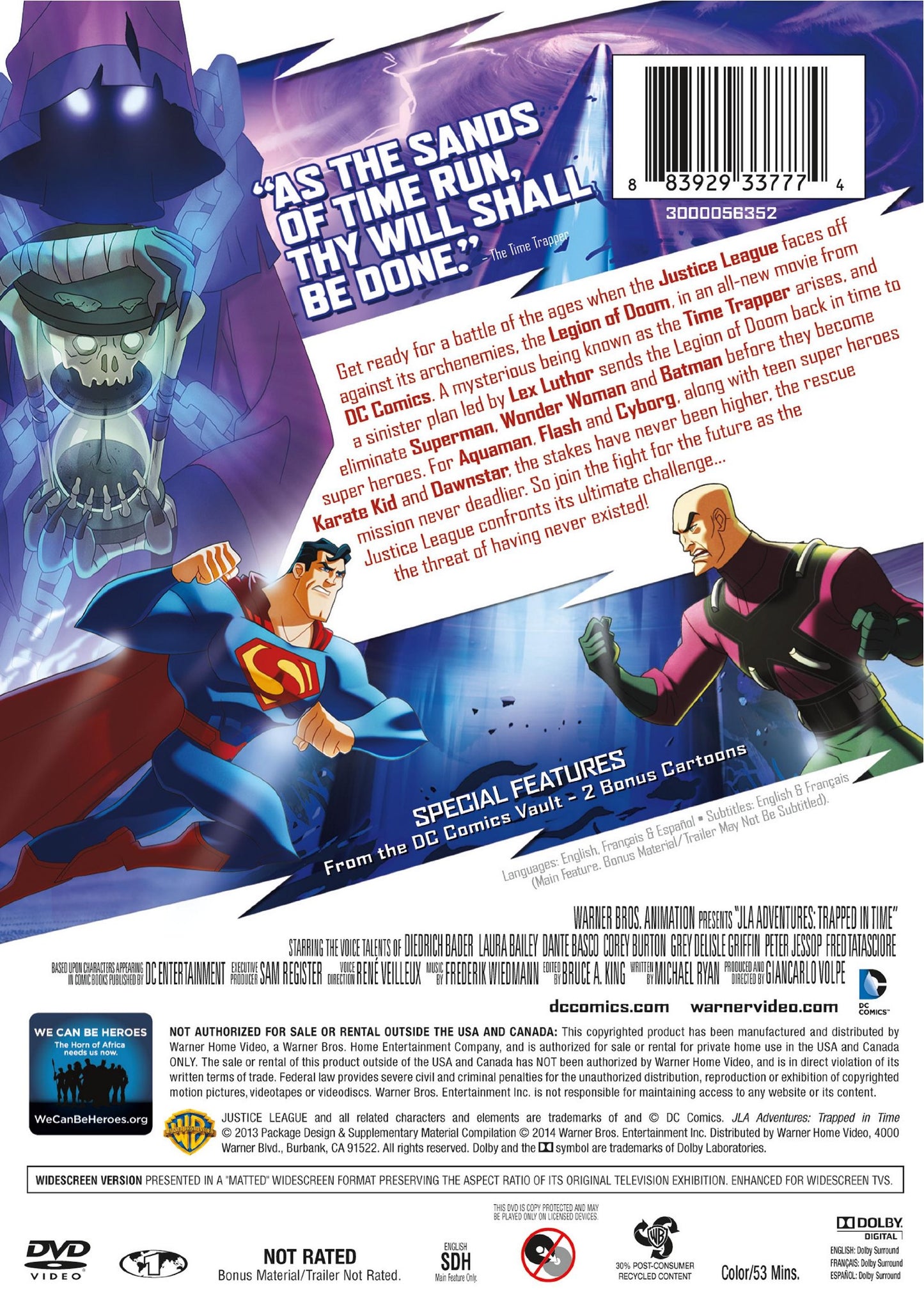 Jla Adventures: Trapped in Time MFV (DVD)