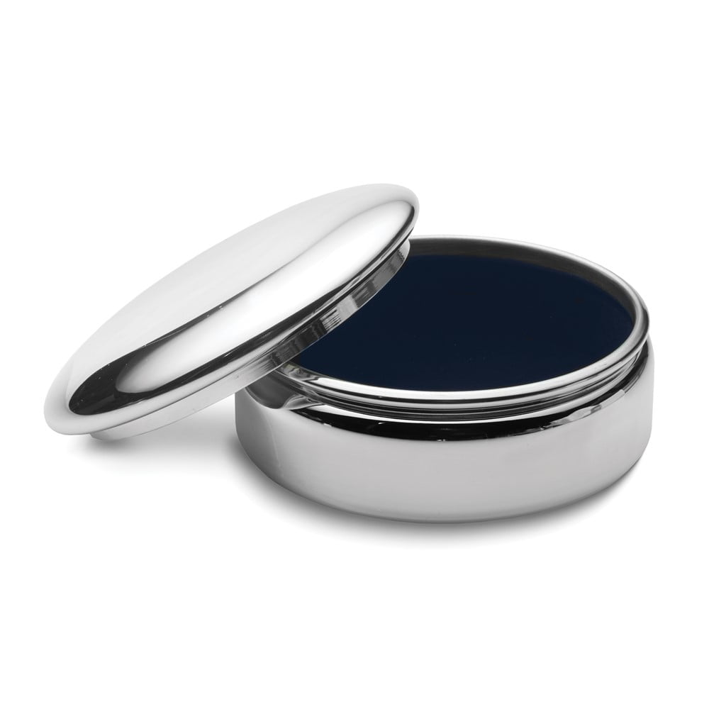 Empire Polished Pewter Lift-off Lid Large Round Jewelry Box with Velvet Lining QGM19815