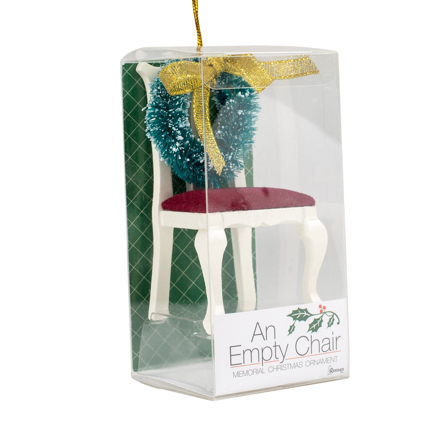 Roman, Inc. "Chair with Wreath" Memorial Ornament